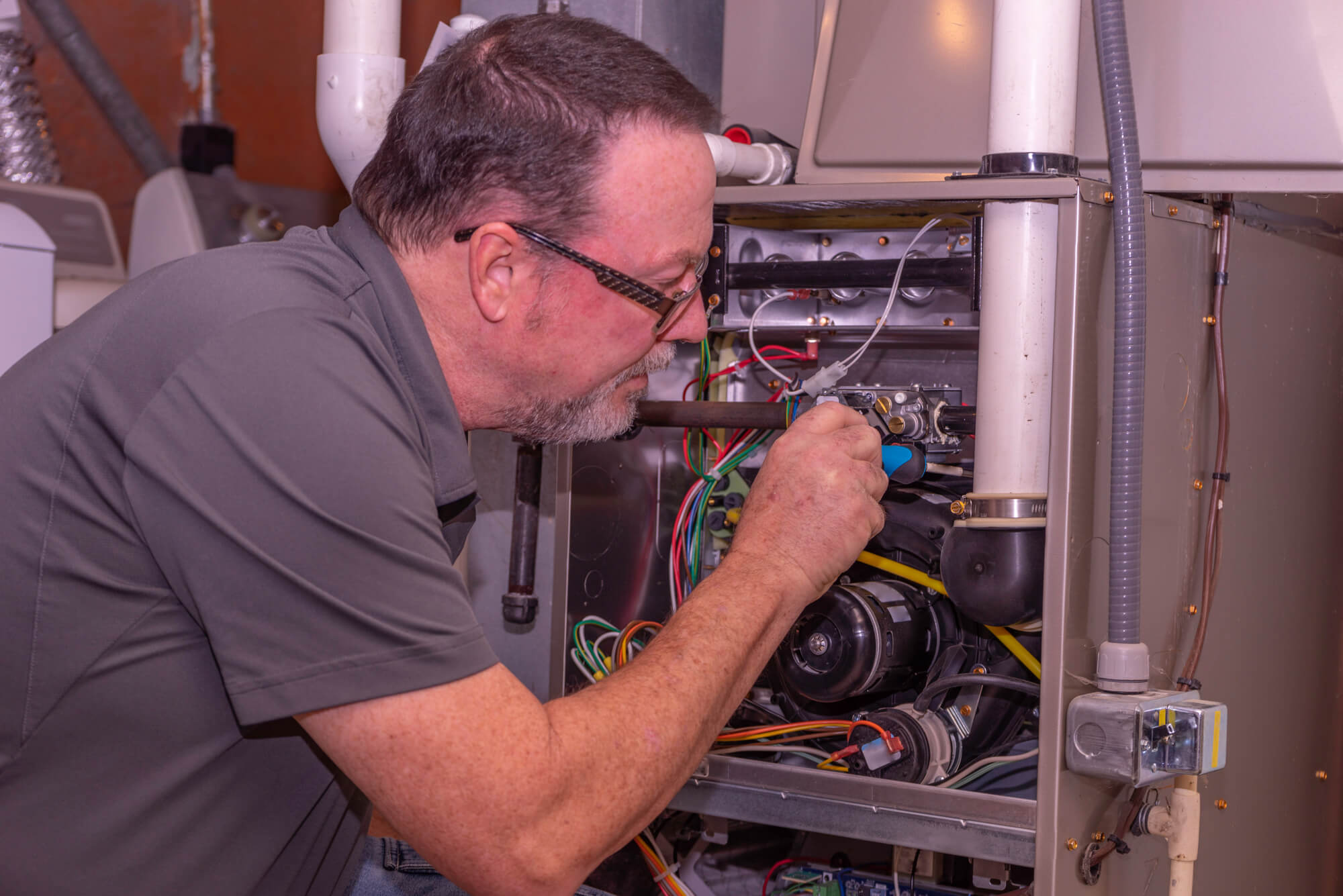 Technician-working-on-Furnace-Maintenance-Seattle